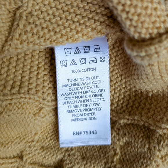 4/$15 Cynthia Rowley 6-9 month girl cable knit matching set tights dress hat - Picture 8 of 8